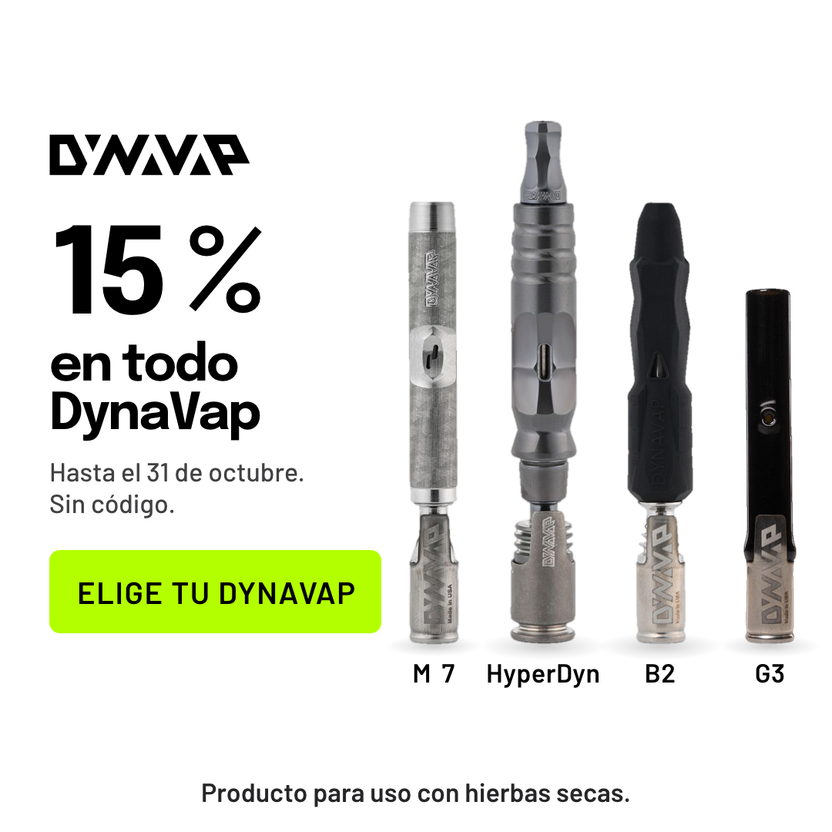 DynaVap con 15 % de descuento hasta el 31 de octubre: M 7, HyperDyn, B2 y G3