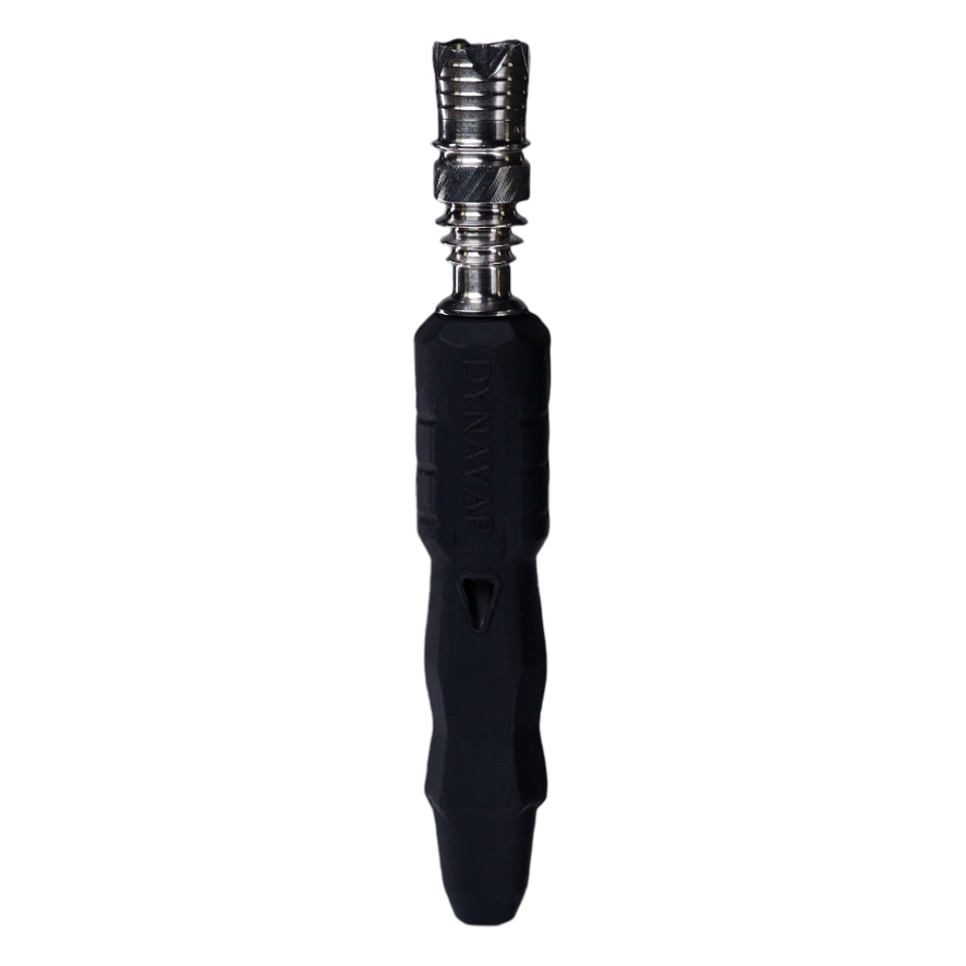 Vaporizador herbal Dynavap B2 en posición vertical sin cap, diseño portátil y ergonómico.