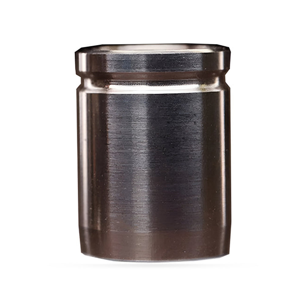 Cap Armor de acero inoxidable DynaVap visto de frente