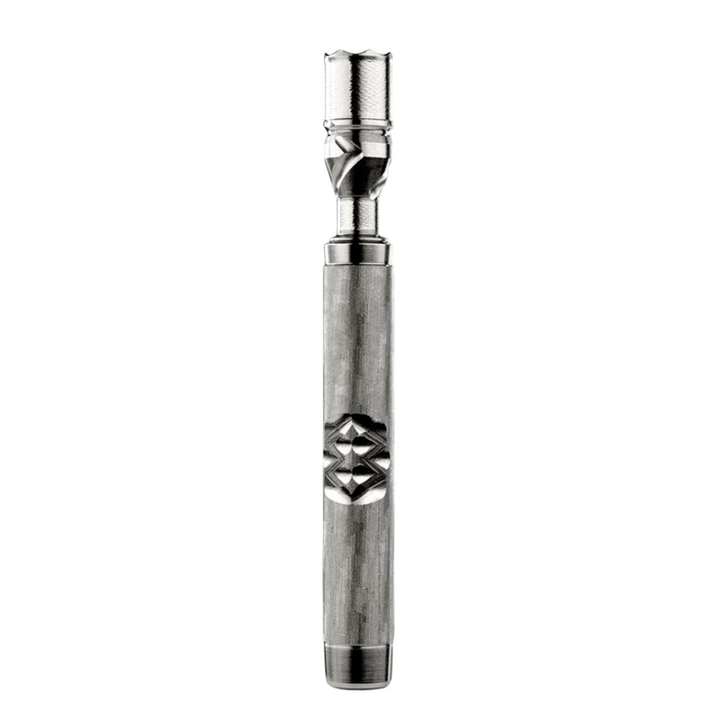 Vaporizador herbal DynaVap M7 sin capsula de acero inoxidable vista frontal.