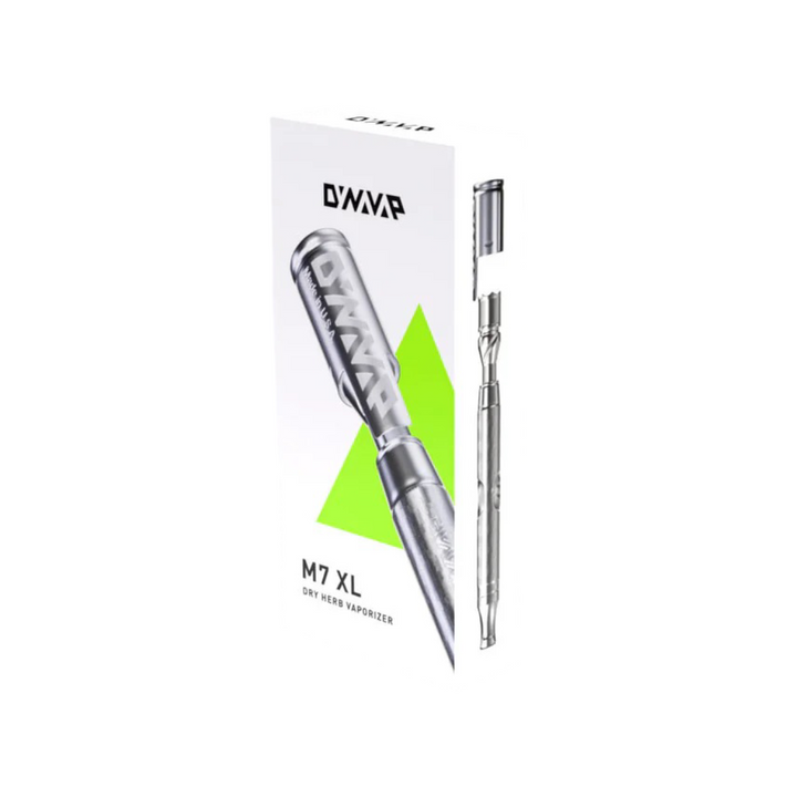 Caja oficial del Vaporizador Dynavap M7 XL con diseño premium y logo Dynavap