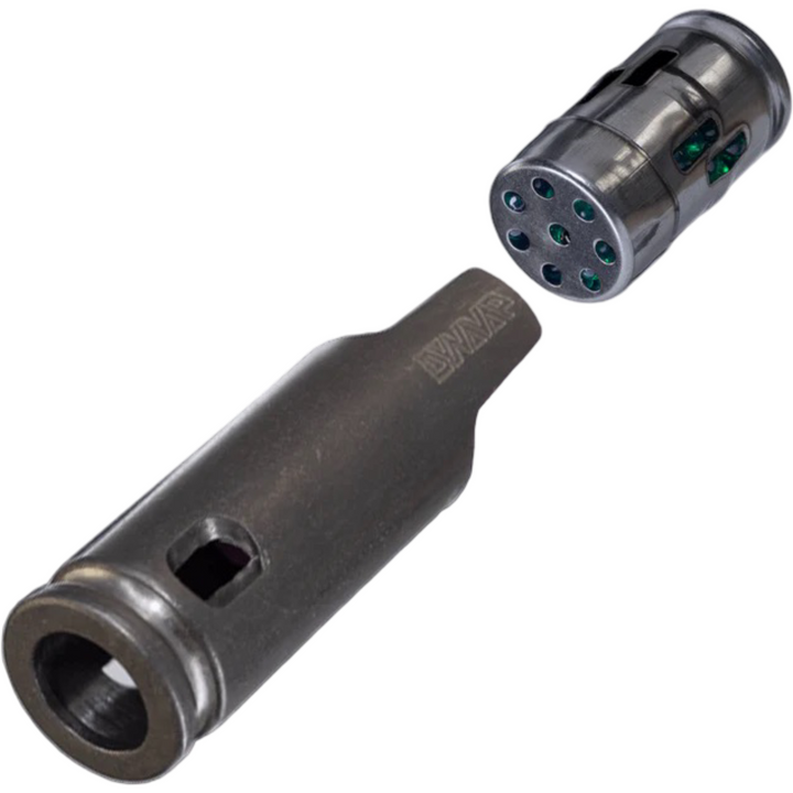 Detalle macro del mecanizado en titanio