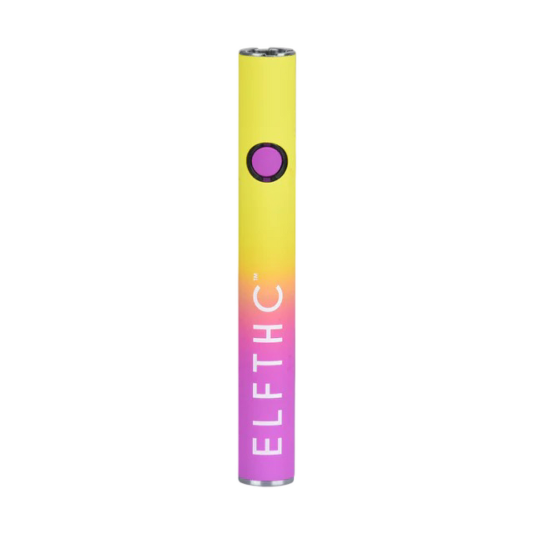Batería ELF Mini Bar 510 amarillo y morado con carga USB-C