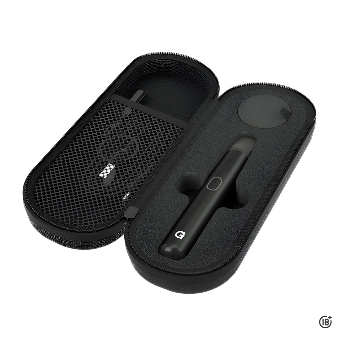 Estuche rígido del G Pen Micro Plus con vaporizador para concentrados, dab tool y cable USB-C.