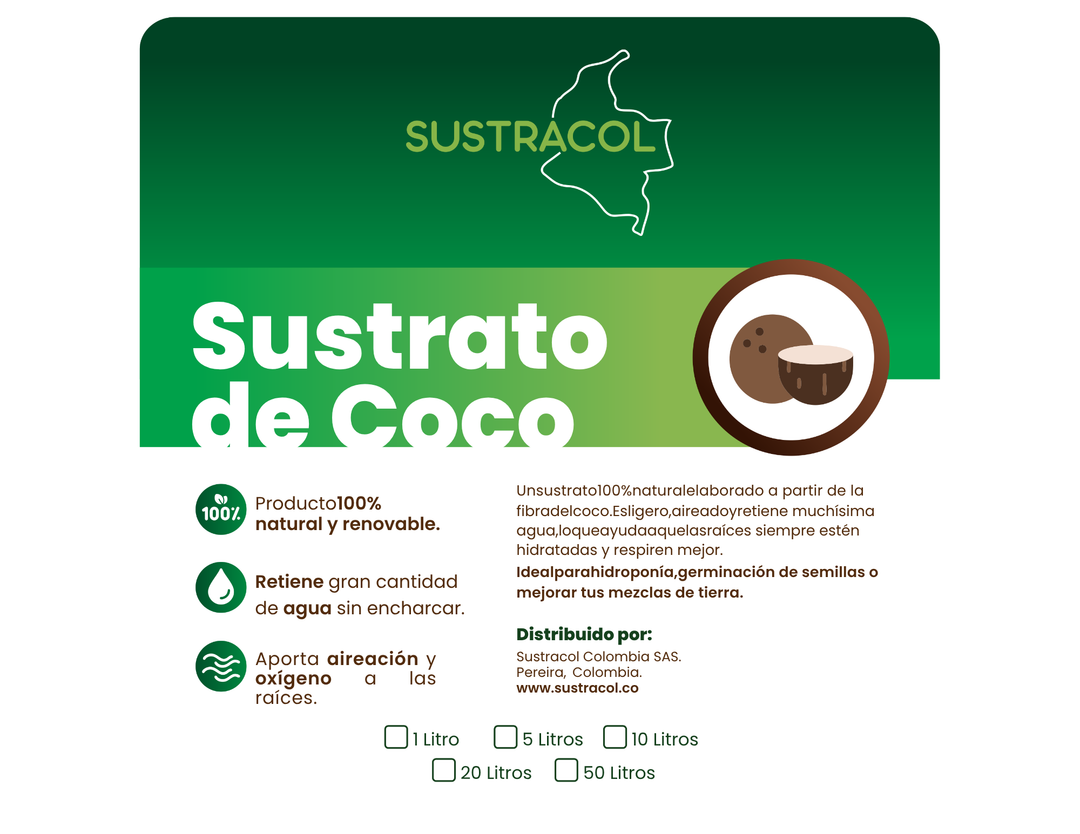 Fibra de Coco Sustracol – El Sustrato Que Multiplica el Crecimiento de Tus Raíces