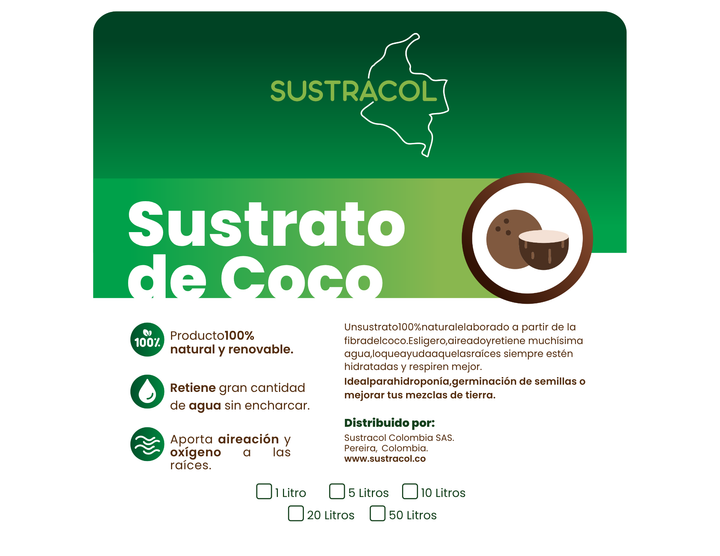 Fibra de Coco Sustracol – El Sustrato Que Multiplica el Crecimiento de Tus Raíces