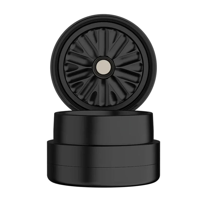 Mecanismo del Flower Mill: rotor de 20 aspas e imán central, sistema de molienda sin dientes