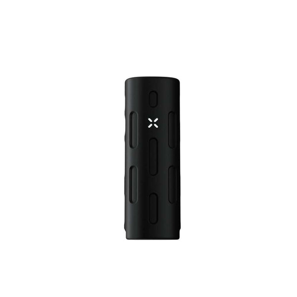 Funda Grip Sleeve de silicona Onyx para PAX 4 montada en el vaporizador, vista frontal