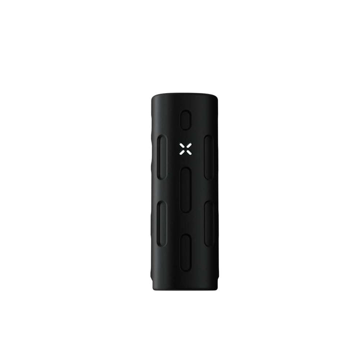 Funda Grip Sleeve de silicona Onyx para PAX 4 montada en el vaporizador, vista frontal