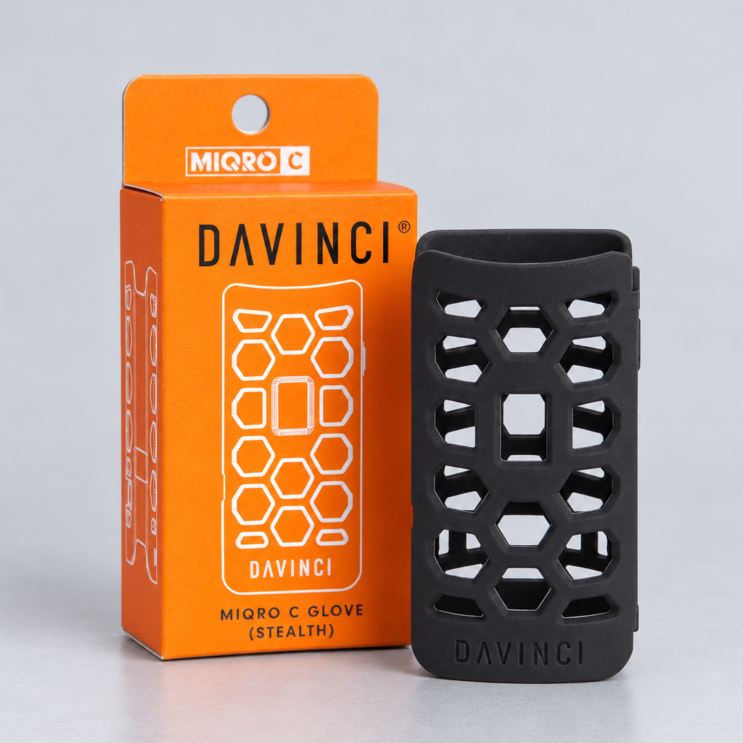 Funda DaVinci MIQRO-C junto a su caja naranja de DaVinci