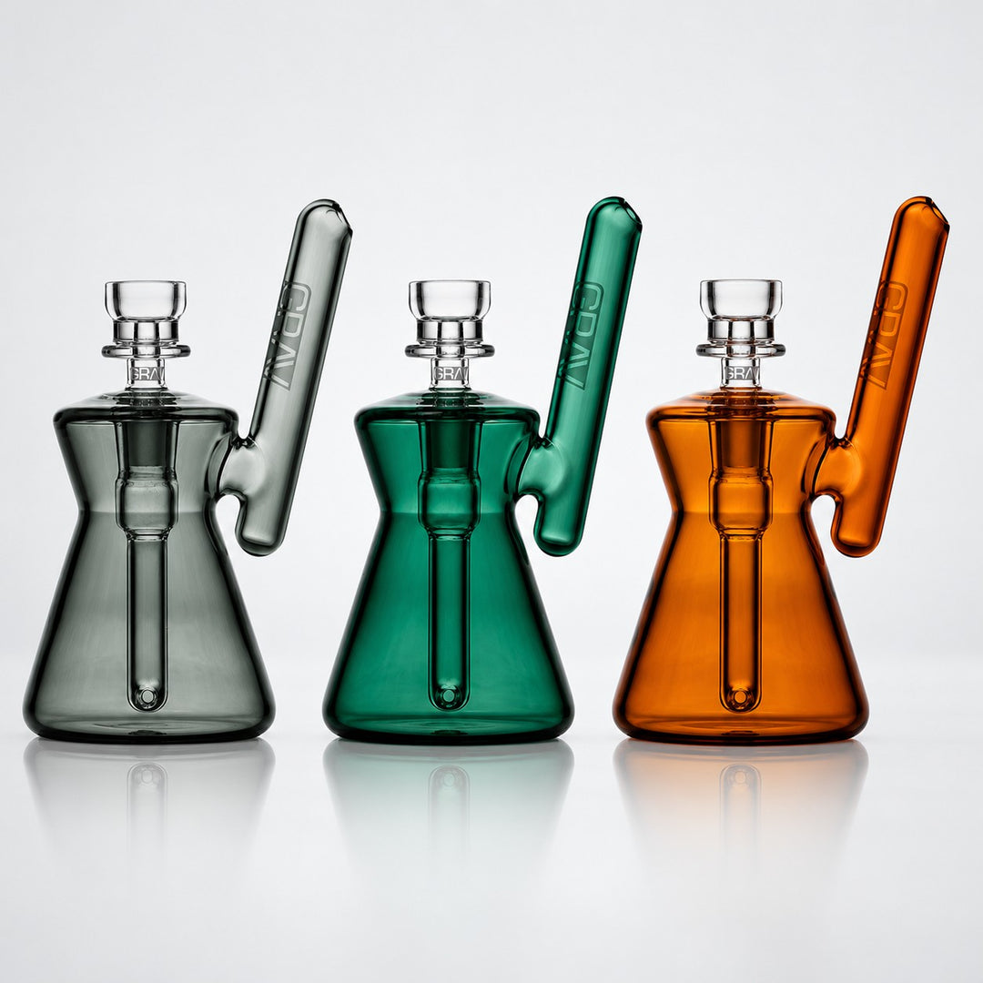 Cámara de reloj de arena del bubbler de bolsillo GRAV Hourglass en sus tres colores