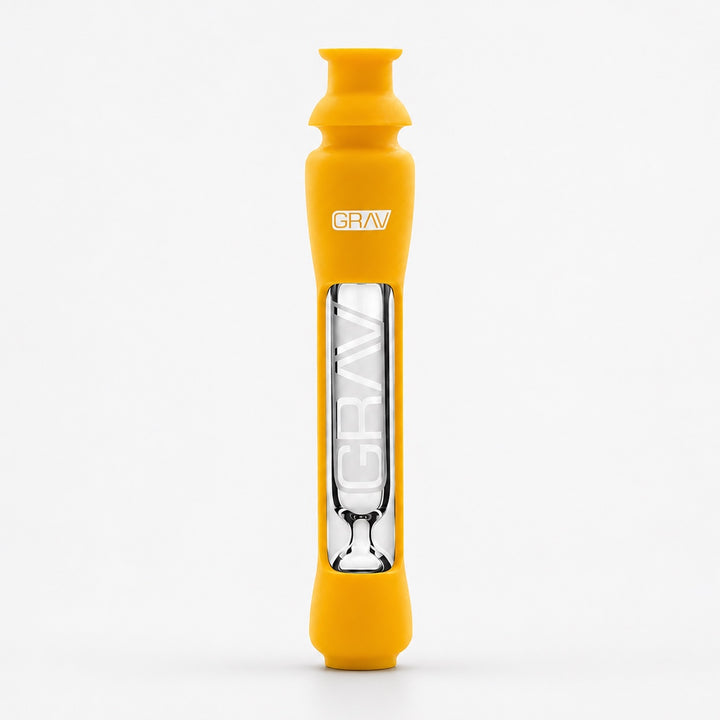 Pipa taster GRAV con funda de silicona amarillo mostaza