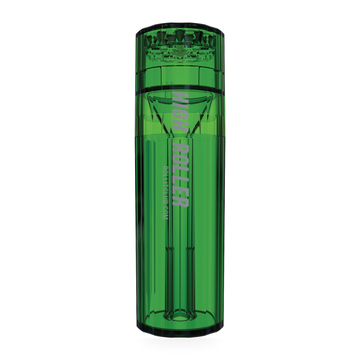 Grinder Highroller verde de policarbonato transparente armado