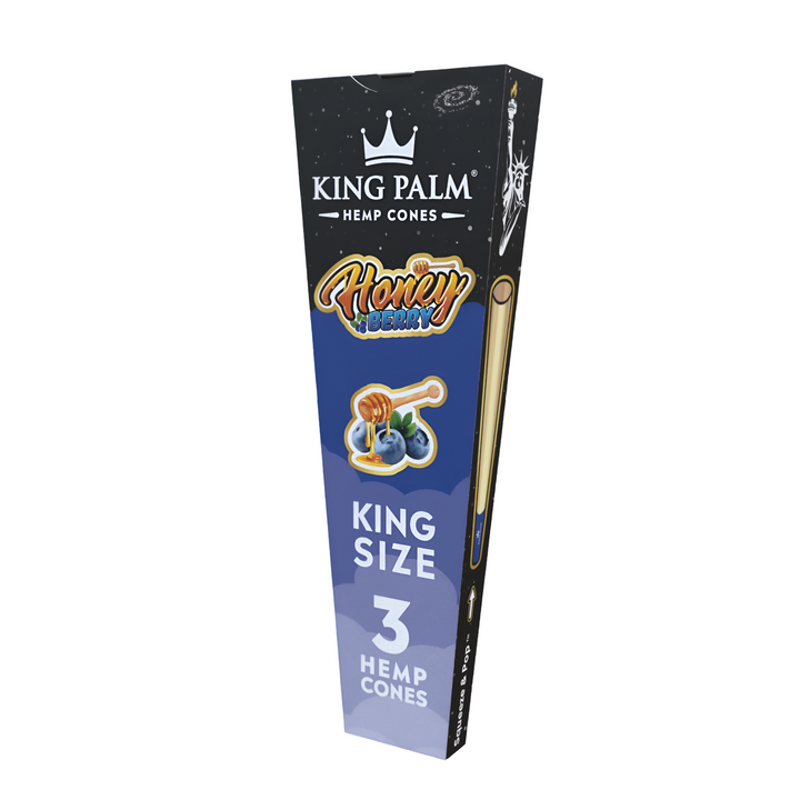King Palm Honey Berry Hemp Cones — 3 Pack King Size | Conos de Cáñamo Colombia