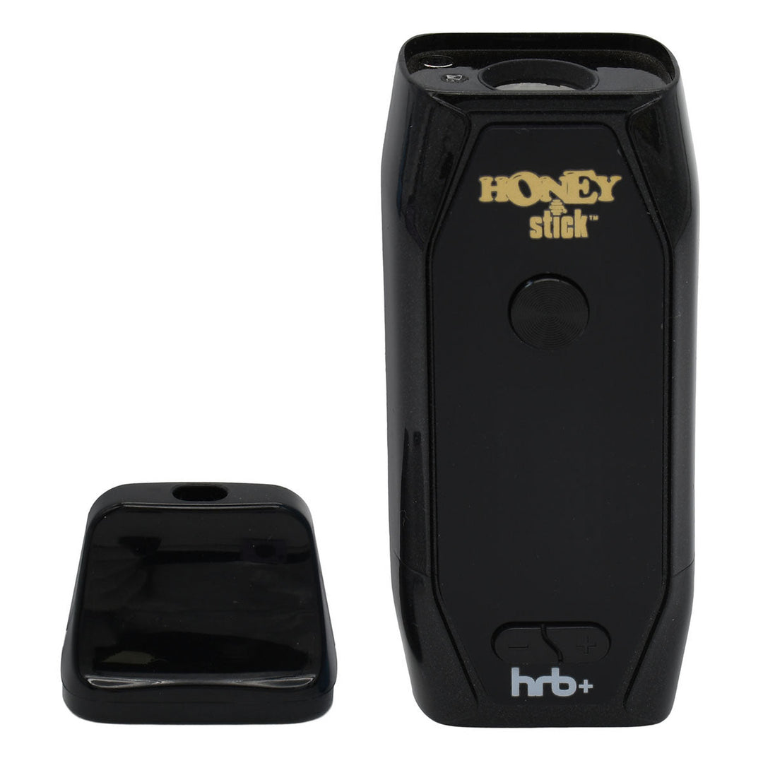 HoneyStick HRB+ negro con boquilla magnética retirada y pantalla apagada