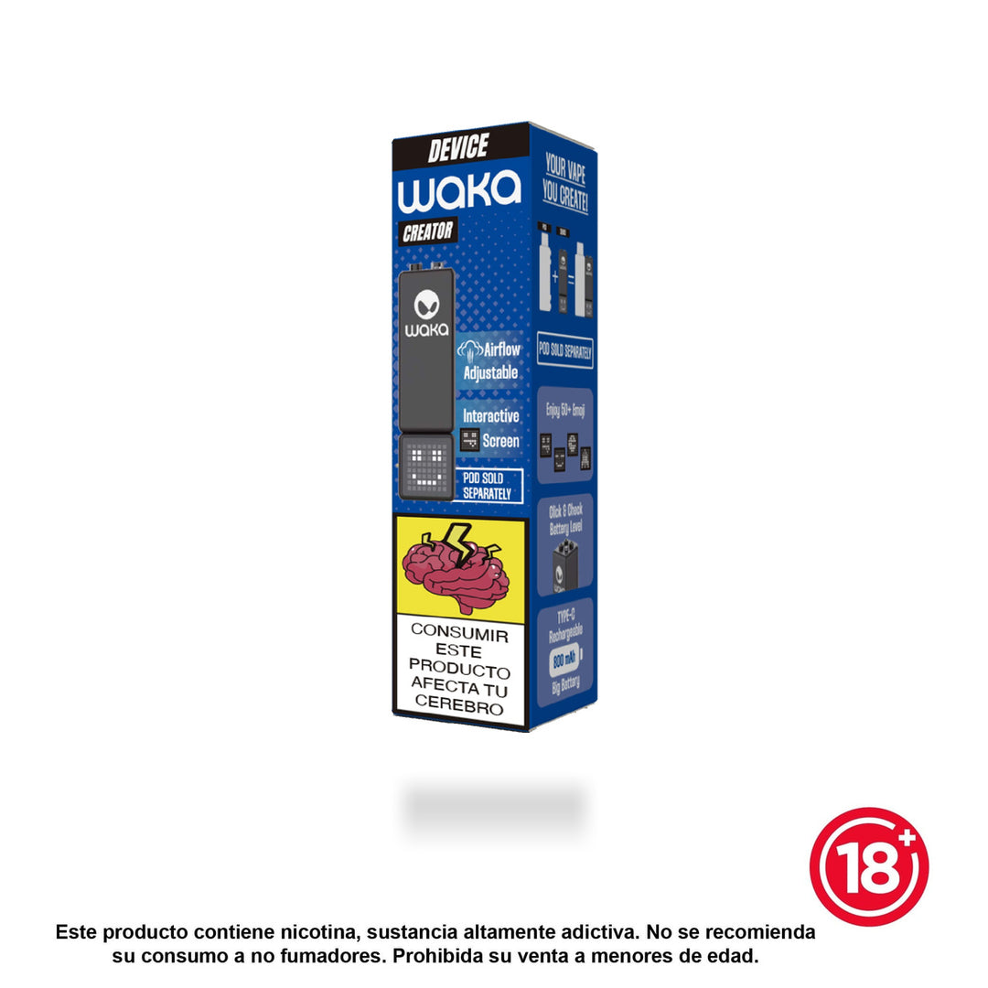 Caja de la Batería WAKA Creator incluida en el Kit WAKA Creator 15.000 puffs
