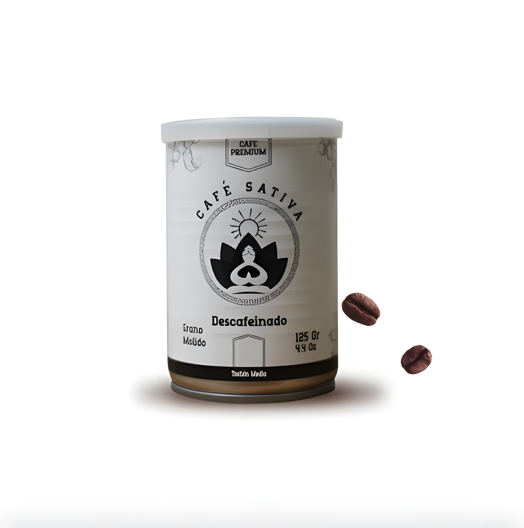Café Sativa Descafeinado con Hemp en lata 125g