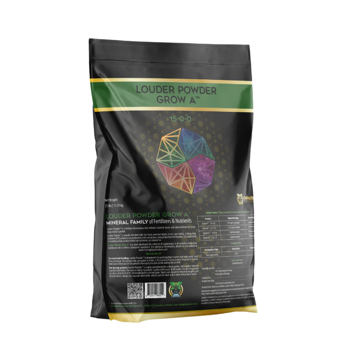 Bolsa de Louder Powder Grow A 15-0-0 de Cutting Edge Solutions, fertilizante mineral en polvo