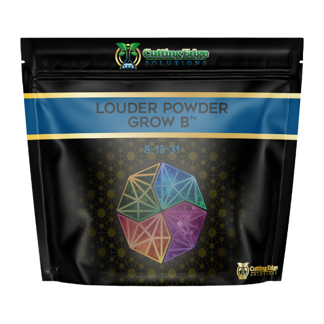 Bolsa de Louder Powder Grow B 8-13-31 de Cutting Edge Solutions, banda azul