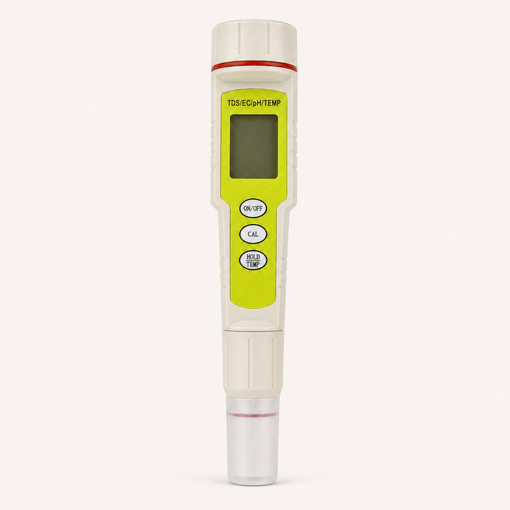 Medidor de calidad del agua 4 en 1 EZ-9908 tipo pluma con capuchón protector transparente