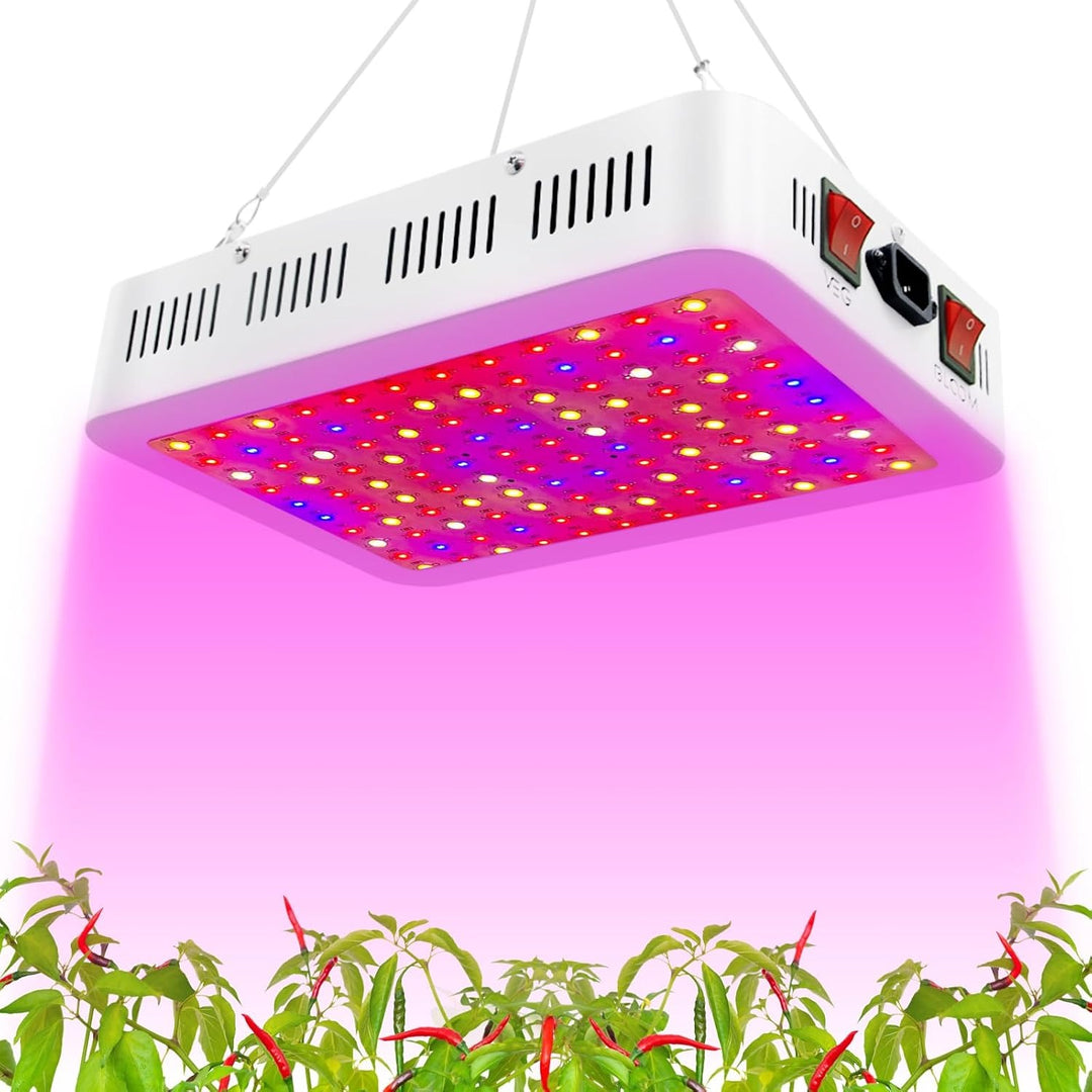 Panel LED 600W espectro completo encendido con doble interruptor VEG BLOOM