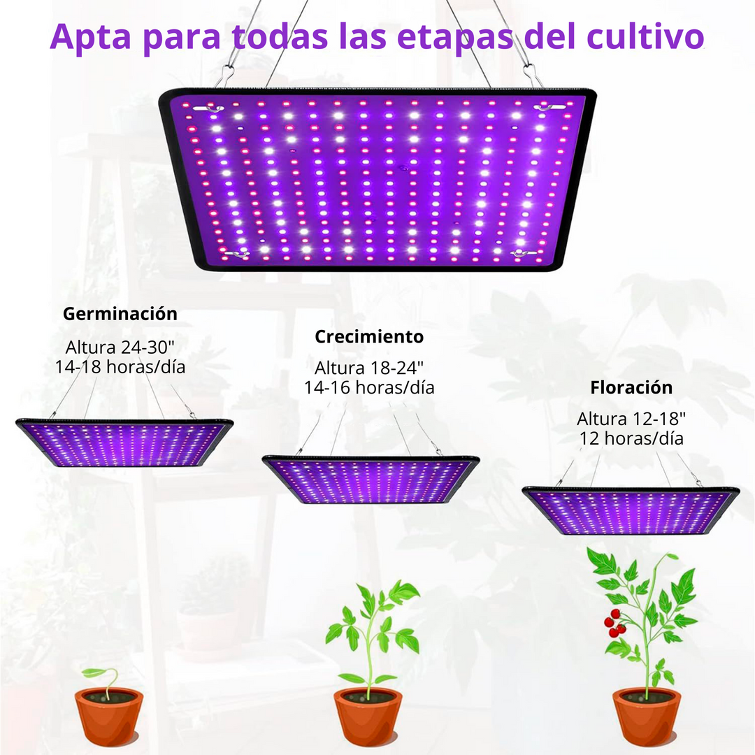 Panel Luz LED GROW 600W - Espectro completo