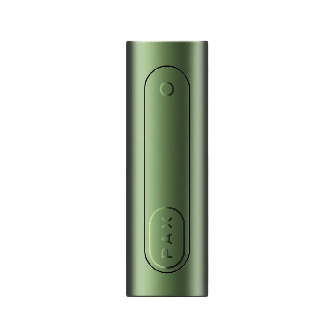 Imagen completa del vaporizador PAX FLOW Greenstone en ángulo.