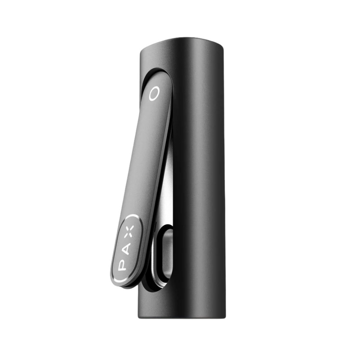 Imagen completa del vaporizador PAX FLOW Onyx en ángulo.