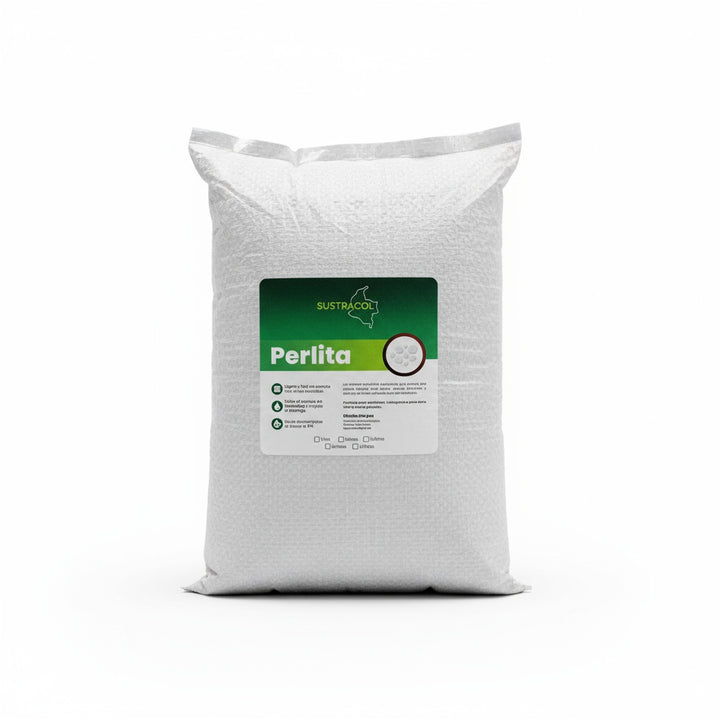 Bolsa de perlita agrícola Sustracol, mejorador de sustrato para cultivo y jardinería
