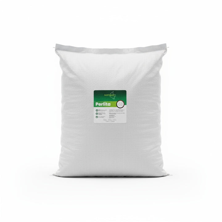 Perlita como mejorador de sustrato para plantas, evita encharcamientos y compactación
