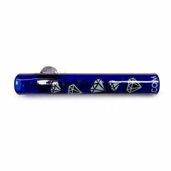 GRAV Whimsical Taster Diamantes Azul de lado, con el tope antirodadura de vidrio