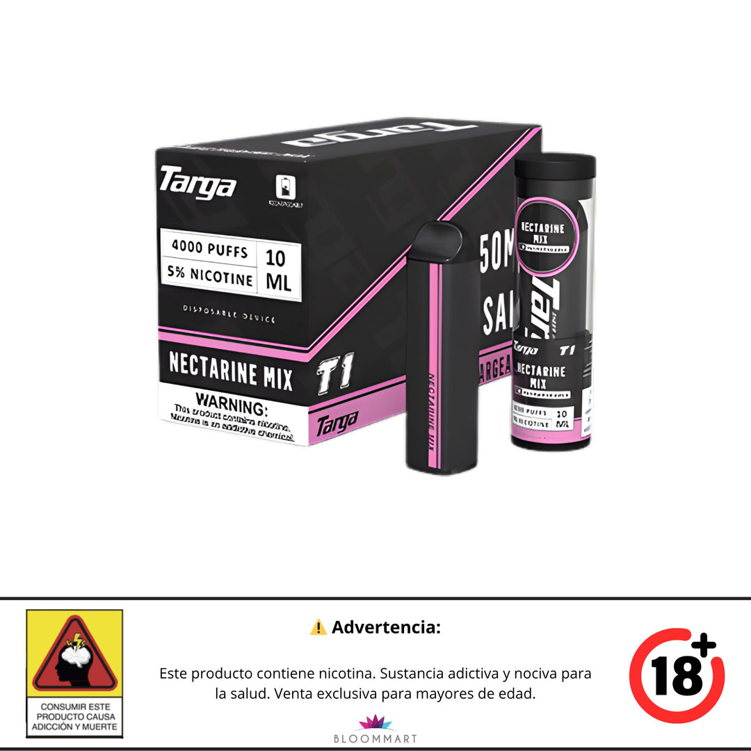 Targa 4000 Puff Nectarine Mix - Vaporizador Desechable