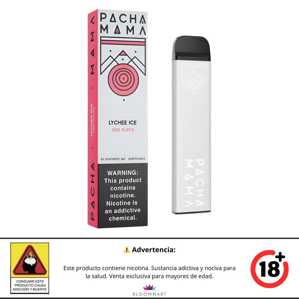 Vaporizador Pachamama 1200puffs Lychee Ice