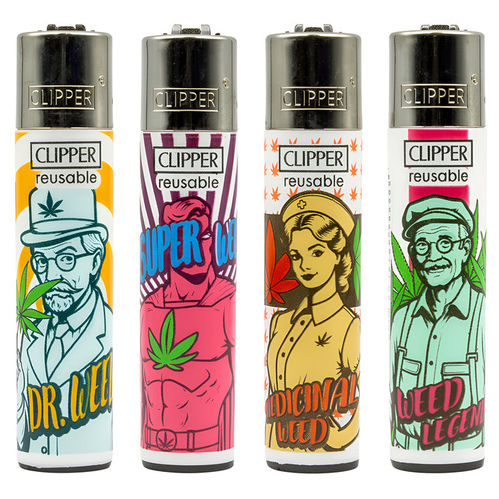 Encendedores Clipper Weed Family – La Familia Cannábica Original