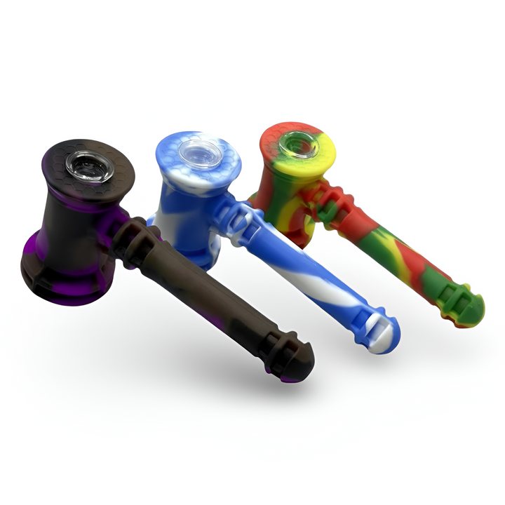 Pipa Martillo Silicona con Filtración de Agua – La Portátil que No se Rompe