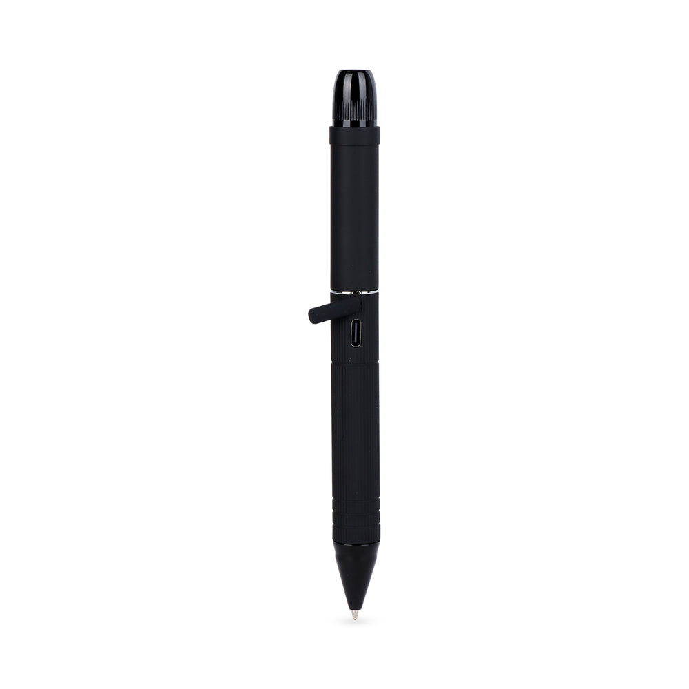 Pulsar 510 DL Scribe negro de perfil, con el puerto USB-C a la vista