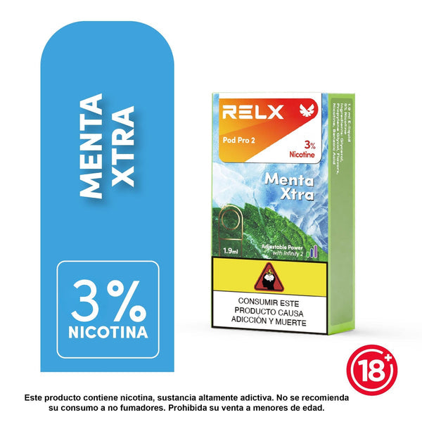 Cápsula RELX Pod Pro sabor Menta Xtra