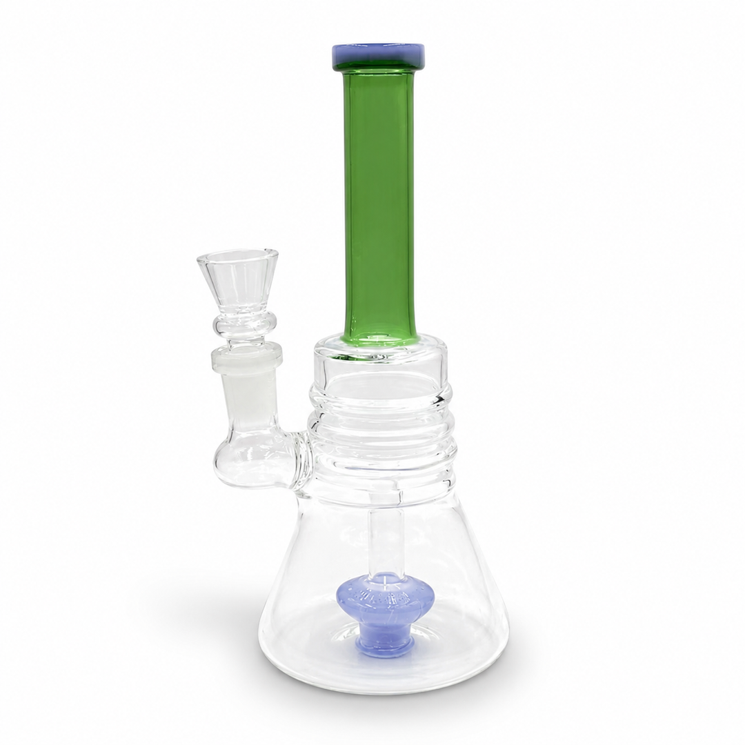 Bong de Vidrio 20 cm con Filtro Interior — Pipa de Agua Borosilicato