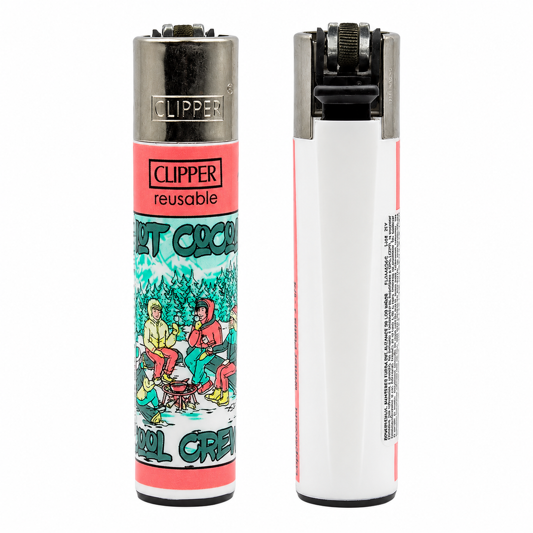 Clipper Winter Plans Cool Crew Hot Cocoa fogata amigos paleta coral