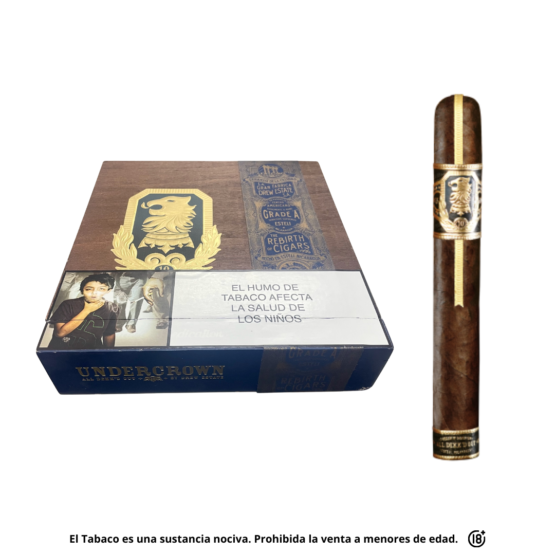 Caja de tabacos Undercrown Corona Doble Drew Estate premium en Colombia – puros de alta calidad