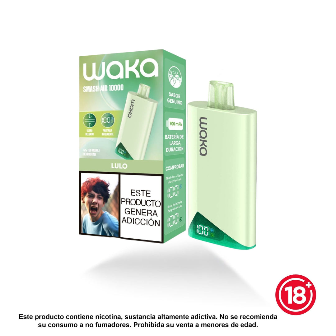Vape WAKA Smash Air 10.000 puffs sabor Lulo
