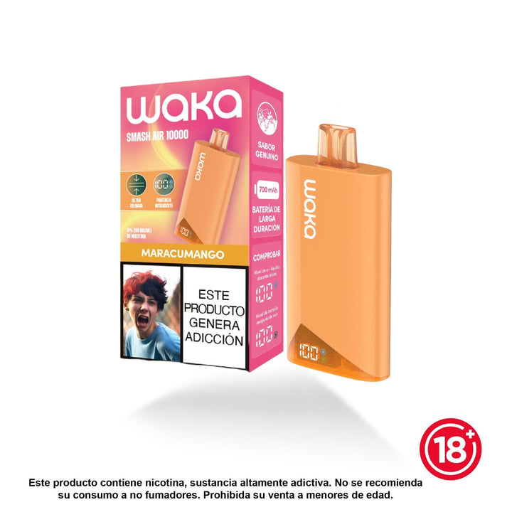 Vape WAKA Smash Air 10.000 puffs sabor Maracumango