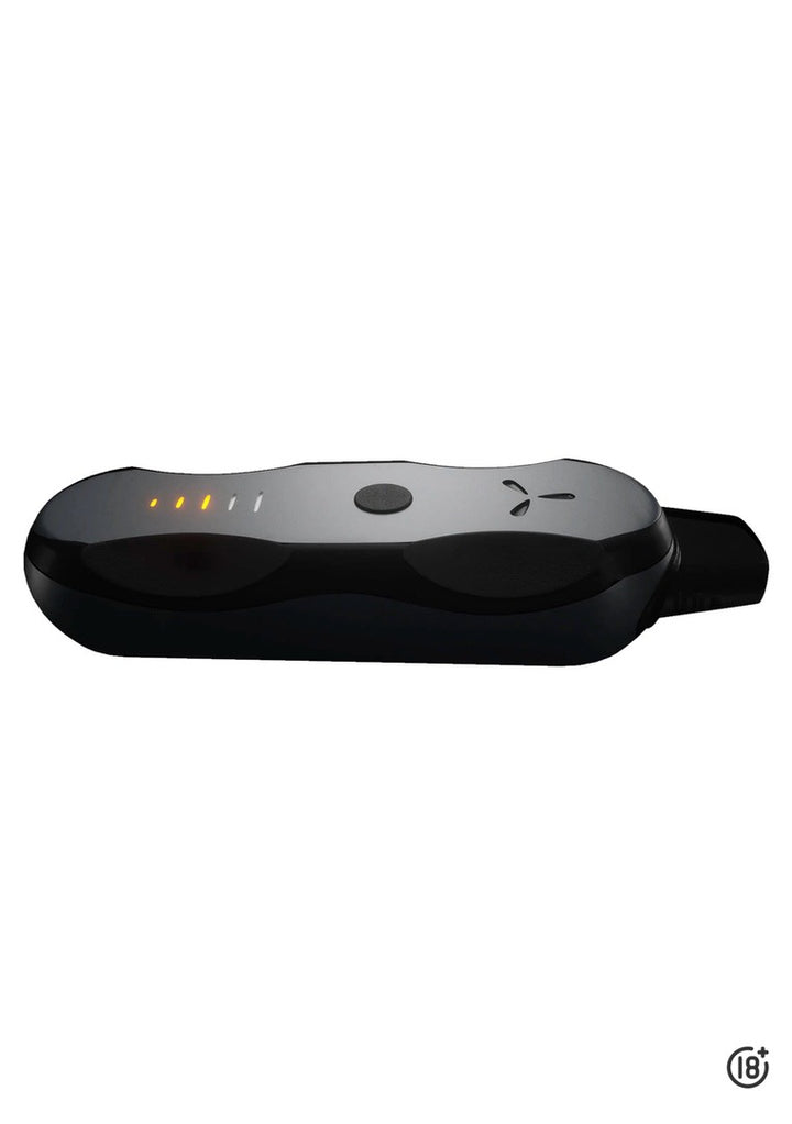 Vaporizador Airvape XS GO encendido con luz LED naranja en Colombia