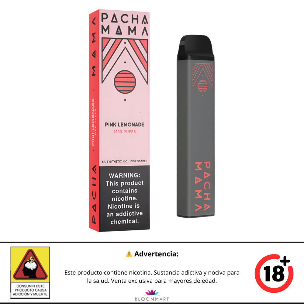 Pachamama 1200 Puff Pink Lemonade - Vaporizador Desechable