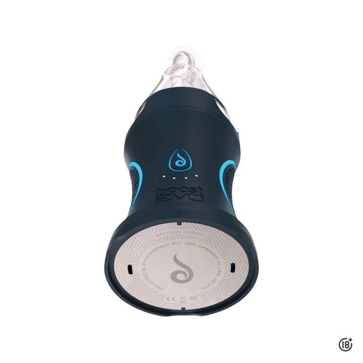 Vaporizador Dr Dabber Boost EVO inclinado, ideal para concentrados y extracciones.