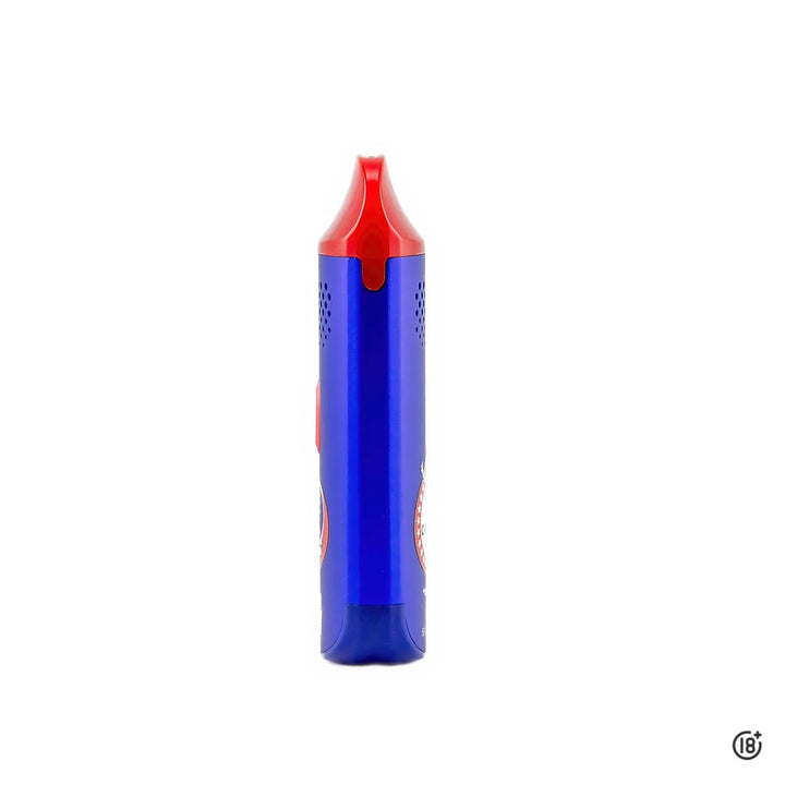 Vaporizador G Pen Dash edición Grateful Dead lateral en color azul con boquilla roja

