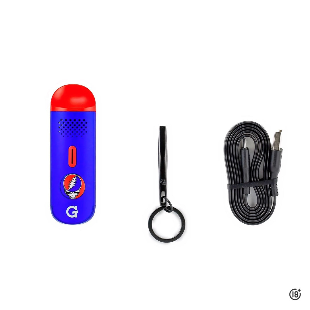 Kit completo vaporizador G Pen Dash edición especial gratfuldead con cargador USB y accesorios originales
