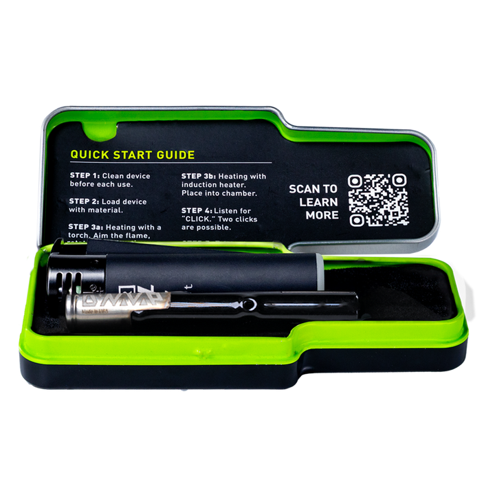 Vaporizador herbal Dynavap G3 con diseño minimalista y cuerpo metálico resistente.