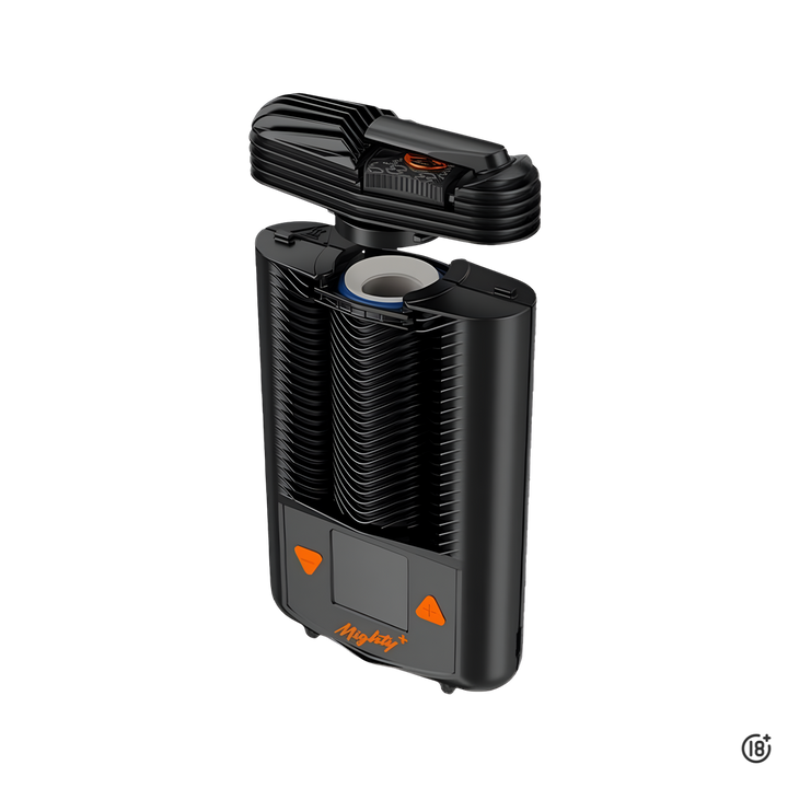 Boquilla y cámara de vaporización del Mighty Plus con diseño de enfriamiento avanzado.