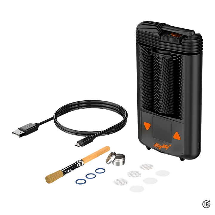 Kit completo del vaporizador Mighty+ con accesorios originales Storz & Bickel.
